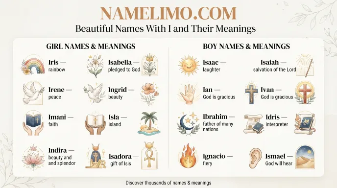 Beautiful Names With I and Their Meanings