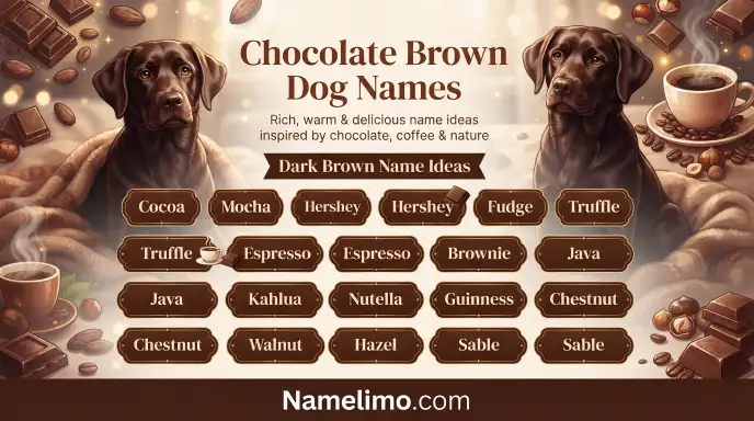Chocolate Brown Dog Names