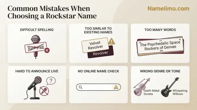 Common Mistakes When Choosing a Rockstar Name