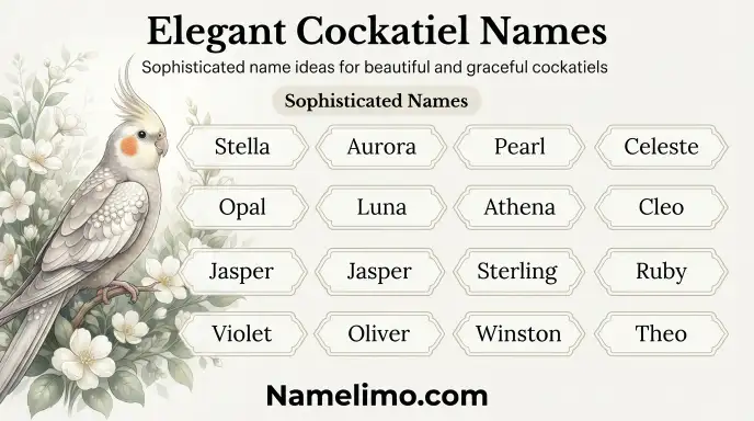 Elegant Cockatiel Names