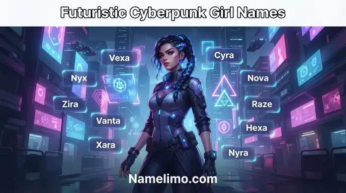 Futuristic Cyberpunk Girl Names