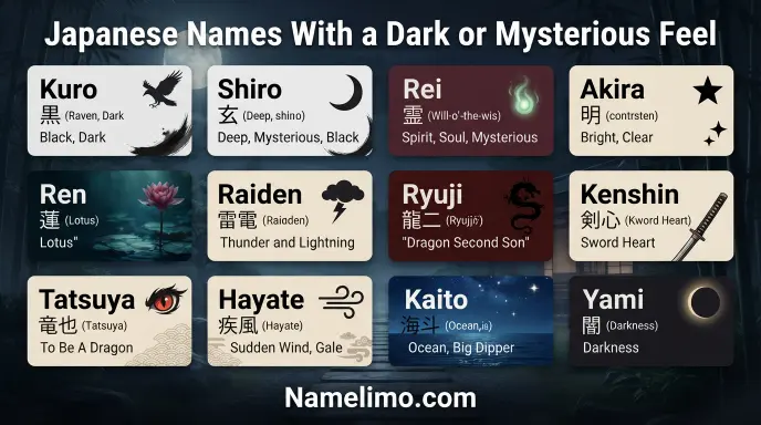Japanese Names With a Dark or Mysterious Feel