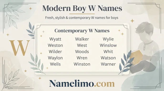 Modern Boy W Names
