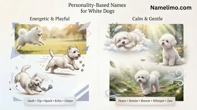 Personality-Based Names for White Dogs