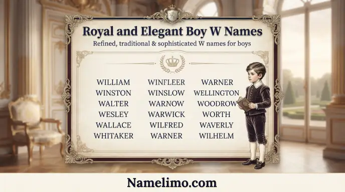 Royal and Elegant Boy W Names