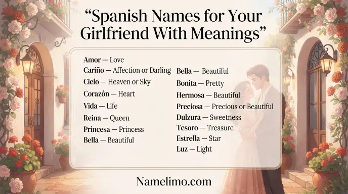 Spanish Names for Your Girlfriend With Meanings