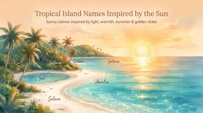 Tropical Island Names Inspired by the Sun