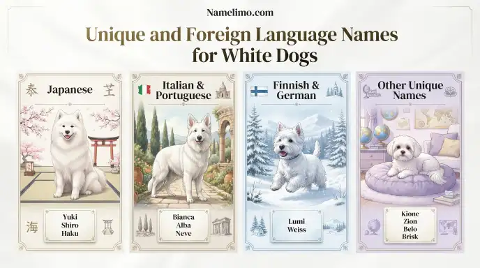 Unique and Foreign Language Names for White Dogs