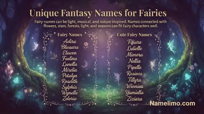 Unique Fantasy Names for Fairies
