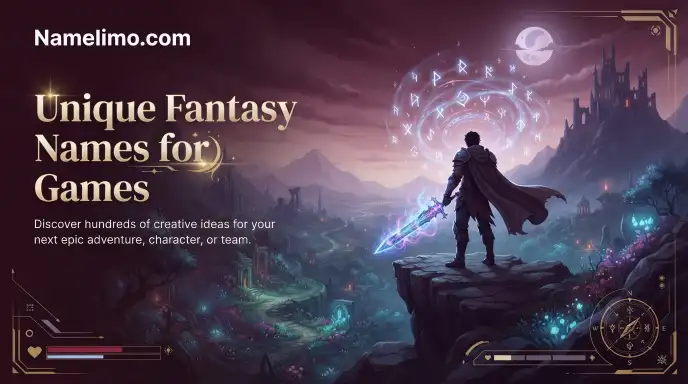 Unique Fantasy Names for Games