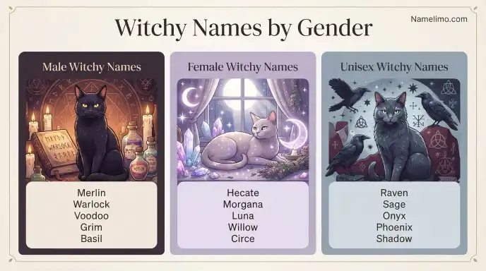 Witchy Names by Gender