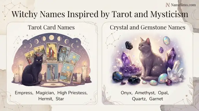 Witchy Names Inspired by Tarot and Mysticism