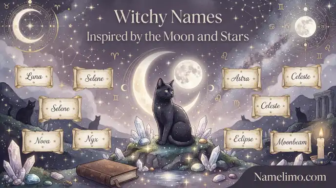 Witchy Names Inspired by the Moon and Stars