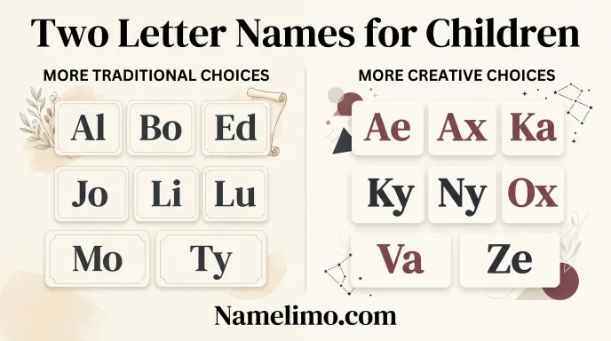 Two letter names for children